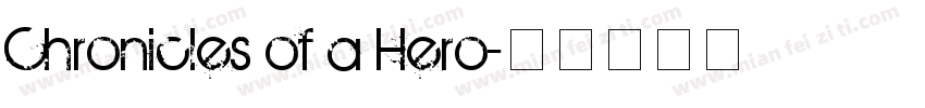 Chronicles of a Hero字体转换